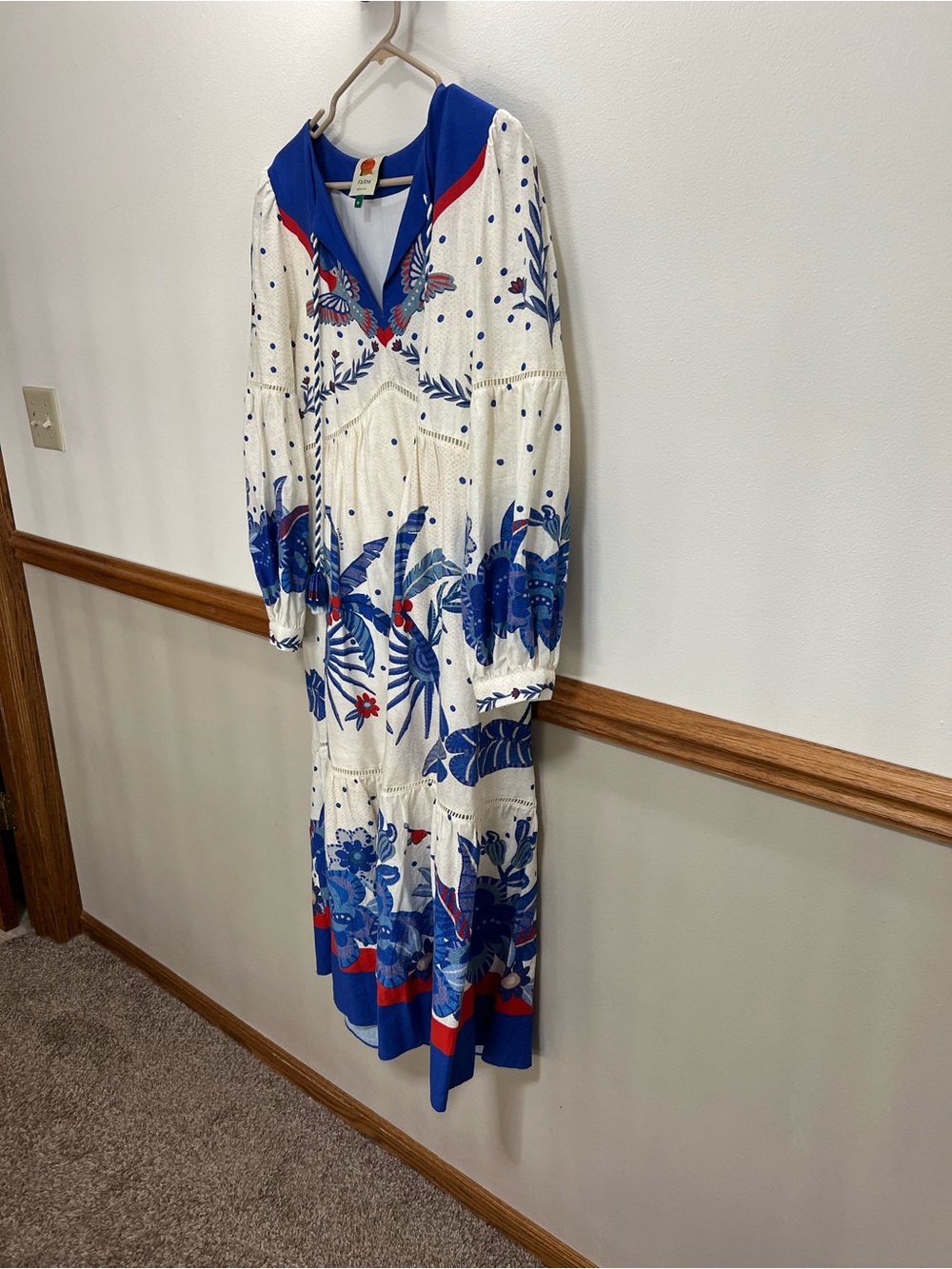 EUC Farm Rio Jungle Chic Maxi Dress size medium Retails $285 - Picture 4 of 9